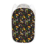 Cartoon Cinco de Mayo Pattern Print Mesh Laundry Hamper