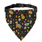 Cartoon Cinco de Mayo Pattern Print Over The Collar Dog Bandana