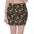 Cartoon Cinco de Mayo Pattern Print Pencil Mini Skirt