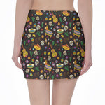 Cartoon Cinco de Mayo Pattern Print Pencil Mini Skirt