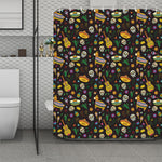 Cartoon Cinco de Mayo Pattern Print Polyester Shower Curtain