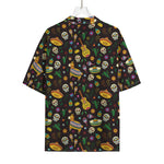 Cartoon Cinco de Mayo Pattern Print Rayon Hawaiian Shirt