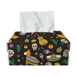 Cartoon Cinco de Mayo Pattern Print Rectangle Tissue Box Cover