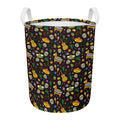 Cartoon Cinco de Mayo Pattern Print Round Laundry Basket