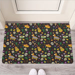 Cartoon Cinco de Mayo Pattern Print Rubber Doormat