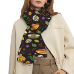 Cartoon Cinco de Mayo Pattern Print Scarf