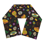 Cartoon Cinco de Mayo Pattern Print Scarf
