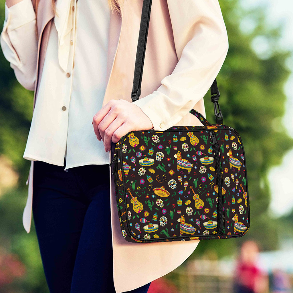 Cartoon Cinco de Mayo Pattern Print Shoulder Strap Bible Bag