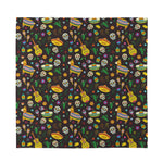 Cartoon Cinco de Mayo Pattern Print Silk Bandana