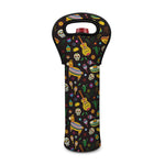 Cartoon Cinco de Mayo Pattern Print Single Neoprene Wine Tote