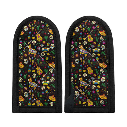 Cartoon Cinco de Mayo Pattern Print Skillet Handle Cover