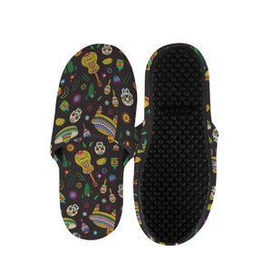 Cartoon Cinco de Mayo Pattern Print Slippers