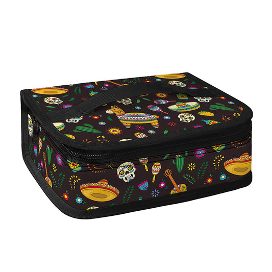 Cartoon Cinco de Mayo Pattern Print Small Lunch Bag