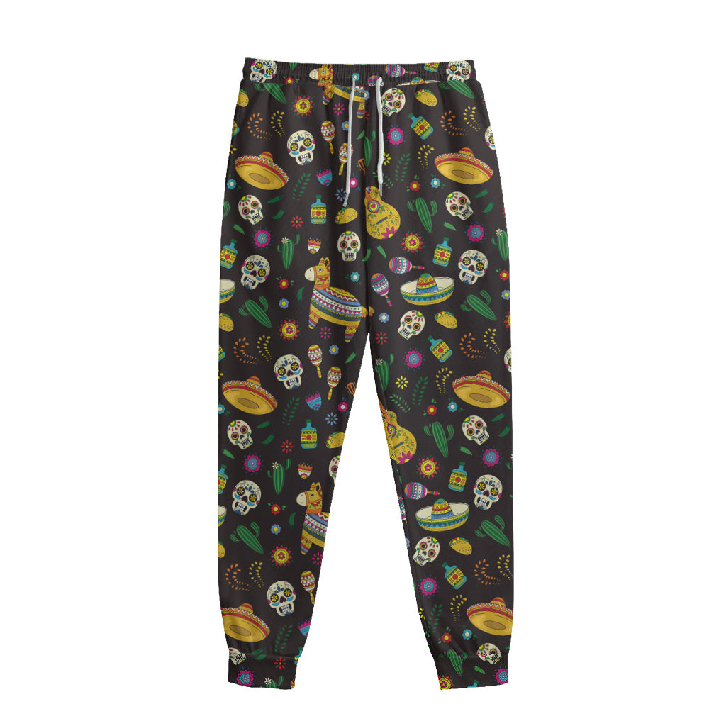 Cartoon Cinco de Mayo Pattern Print Sweatpants