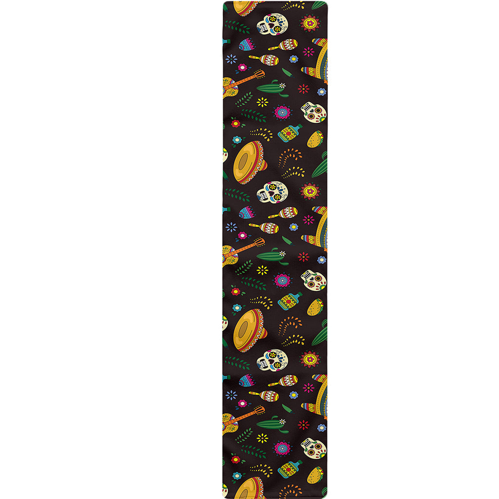 Cartoon Cinco de Mayo Pattern Print Table Runner