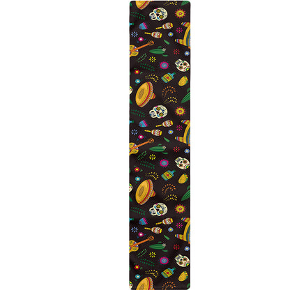 Cartoon Cinco de Mayo Pattern Print Table Runner