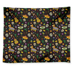 Cartoon Cinco de Mayo Pattern Print Tapestry