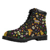 Cartoon Cinco de Mayo Pattern Print Work Boots