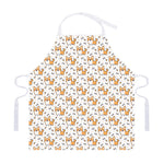 Cartoon Corgi Pattern Print Adjustable Apron