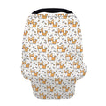 Cartoon Corgi Pattern Print Baby Seat Cover