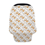 Cartoon Corgi Pattern Print Baby Seat Cover