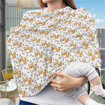 Cartoon Corgi Pattern Print Baby Seat Cover