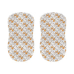 Cartoon Corgi Pattern Print Bar Stool Covers