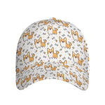 Cartoon Corgi Pattern Print Baseball Cap