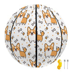 Cartoon Corgi Pattern Print Basketball