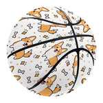 Cartoon Corgi Pattern Print Basketball