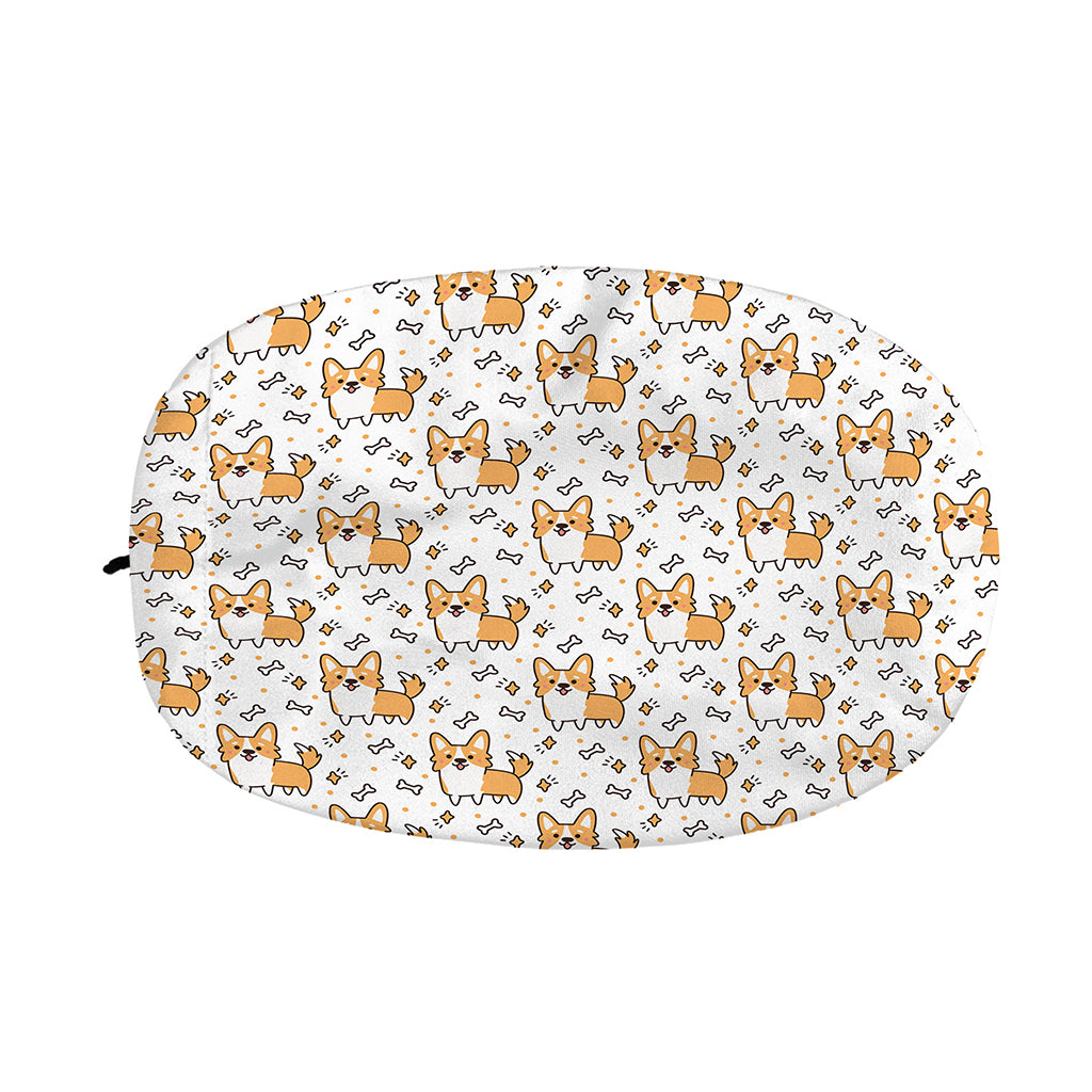 Cartoon Corgi Pattern Print Car Side Mirror Covers