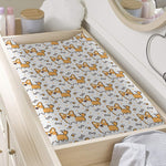 Cartoon Corgi Pattern Print Changing Pad Cover