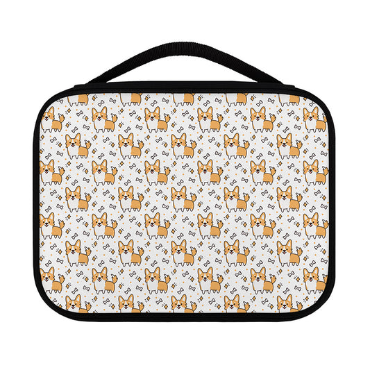 Cartoon Corgi Pattern Print Classic Bible Case