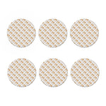 Cartoon Corgi Pattern Print Coaster Set