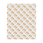 Cartoon Corgi Pattern Print Curtain