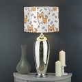 Cartoon Corgi Pattern Print Drum Lamp Shade