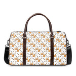 Cartoon Corgi Pattern Print Duffle Bag