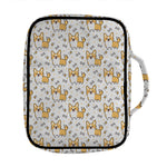 Cartoon Corgi Pattern Print Front Pocket Bible Bag
