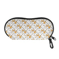 Cartoon Corgi Pattern Print Glasses Case
