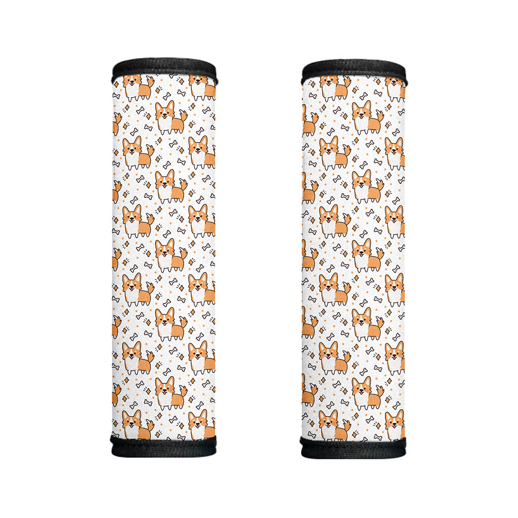 Cartoon Corgi Pattern Print Handle Covers