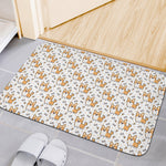 Cartoon Corgi Pattern Print Indoor Door Mat