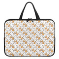 Cartoon Corgi Pattern Print Laptop Sleeve With Handle