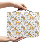 Cartoon Corgi Pattern Print Leather Bible Cover