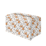 Cartoon Corgi Pattern Print Leather Tissue Box Cover