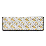 Cartoon Corgi Pattern Print Long Kitchen Mat