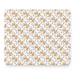 Cartoon Corgi Pattern Print Mouse Pad