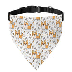 Cartoon Corgi Pattern Print Over The Collar Dog Bandana