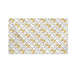 Cartoon Corgi Pattern Print Polyester Flag