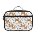Cartoon Corgi Pattern Print Portable Lunch Bag