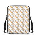 Cartoon Corgi Pattern Print Rectangular Crossbody Bag